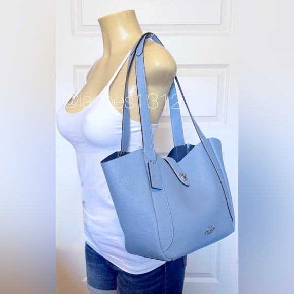 COACH Bag Hadley Turnlock Tote - Blue - Picture 8 of 8